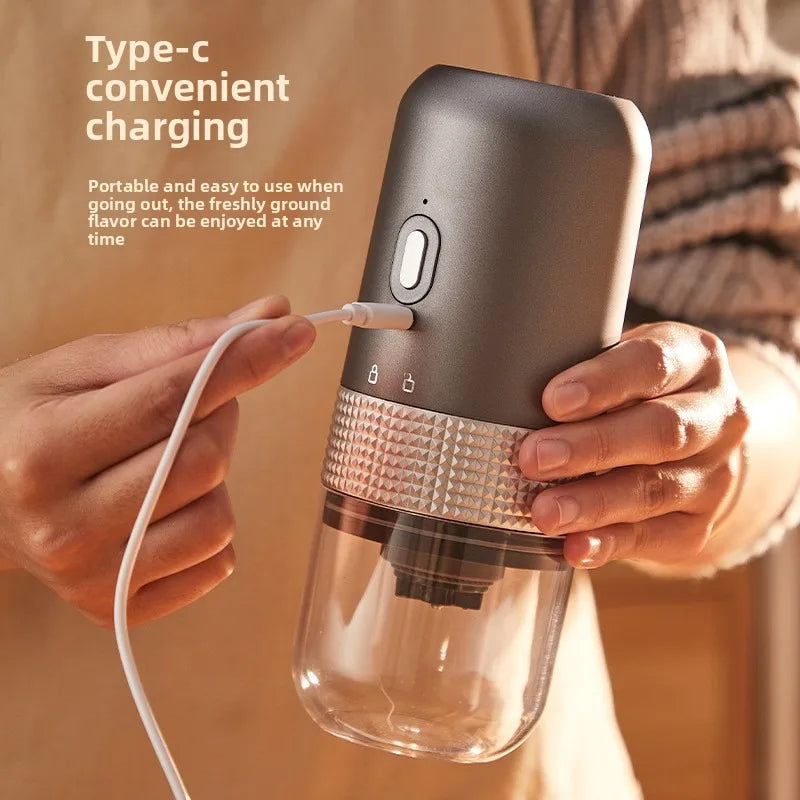 Portable Electric Coffee Grinder - Compact and Versatile Bean Grinder for Home and Travel Applications