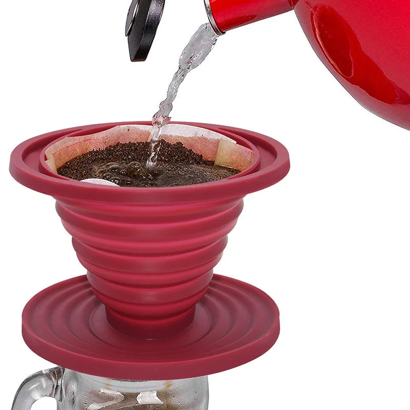 Collapsible Silicone Coffee Dripper: The Ultimate Reusable Brewing Tool for Effortless Coffee Enjoyment Anywhere