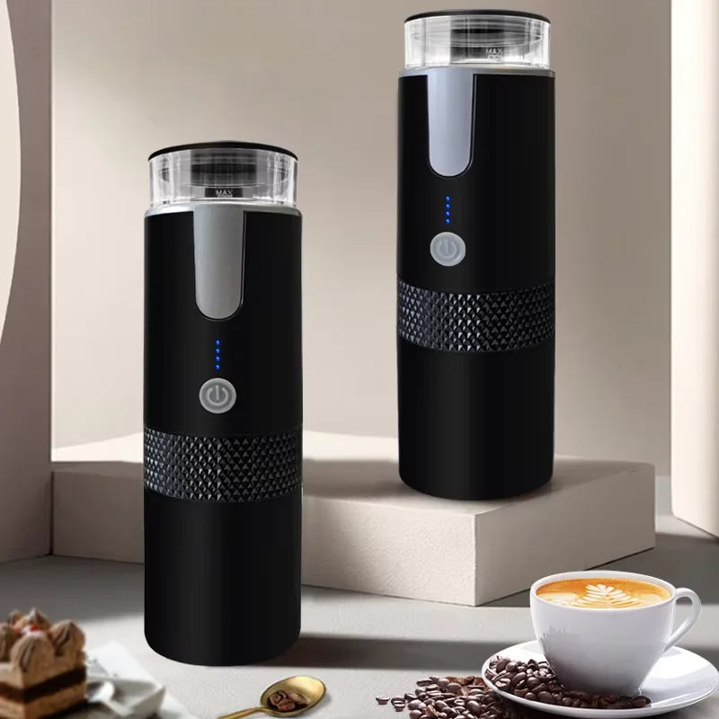 2-in-1 Portable Electric Coffee Maker – For Ground Coffee & Capsules