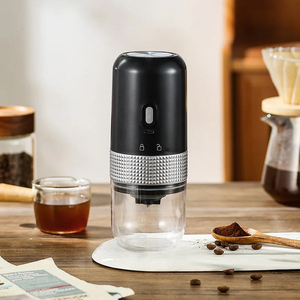 Portable Electric Coffee Grinder - Compact and Versatile Bean Grinder for Home and Travel Applications