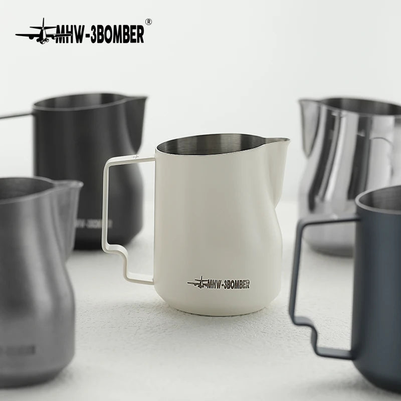 Turbo Milk Frothing Pitcher – Barista Steaming Jug for Home & Kitchen (350ml/450ml)