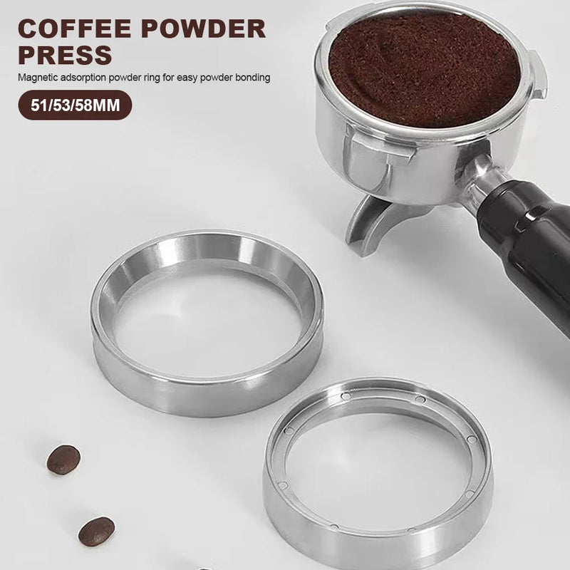 Enhance Your Espresso Experience with the Premium Espresso Coffee Catcher Ring - Perfect for 51mm, 53mm, and 58mm Portafilters