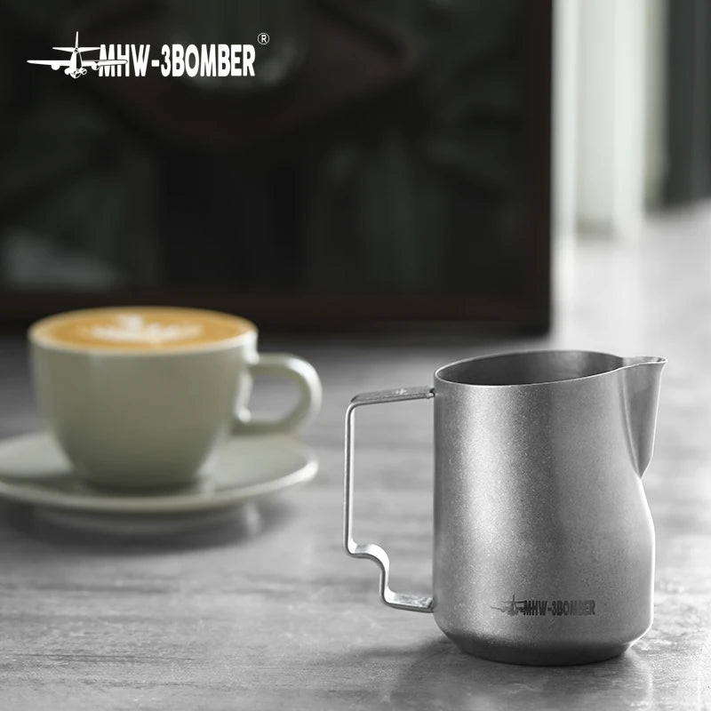 Turbo Milk Frothing Pitcher – Barista Steaming Jug for Home & Kitchen (350ml/450ml)