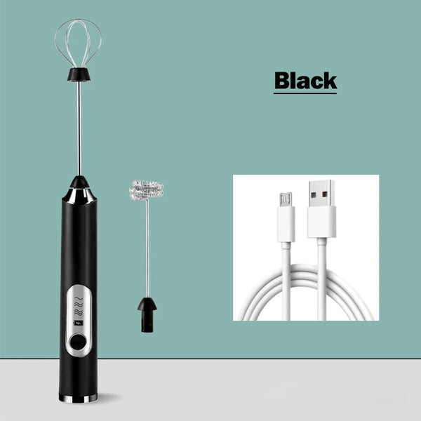 Premium Electric Handheld Milk Frother and Egg Blender for Perfect Coffee, Matcha, and Cappuccino Creations