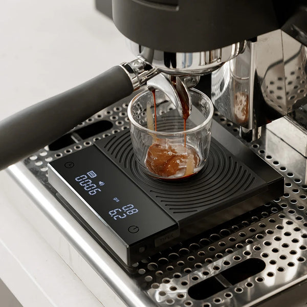 Black Mirror Basic+2 Digital Coffee Scale – Mini, USB-Powered Precision