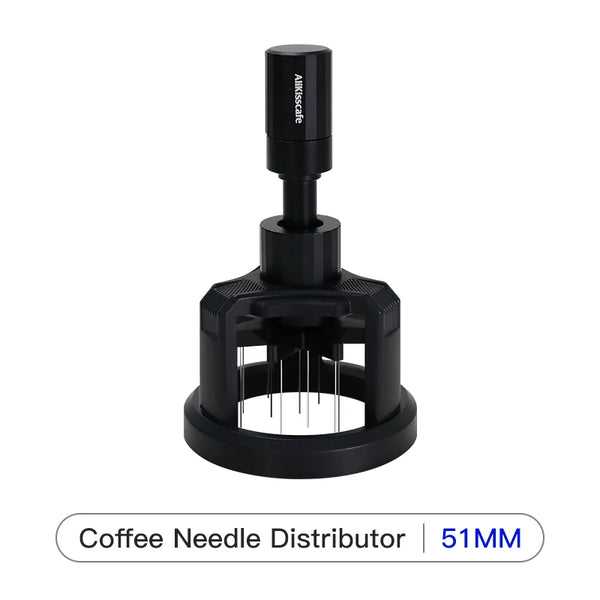 Rotary Espresso Needle Distributor - Precision WDT Tools for 51mm, 54mm, and 58mm Portafilters with Magnetic Design and Adjustable Depth