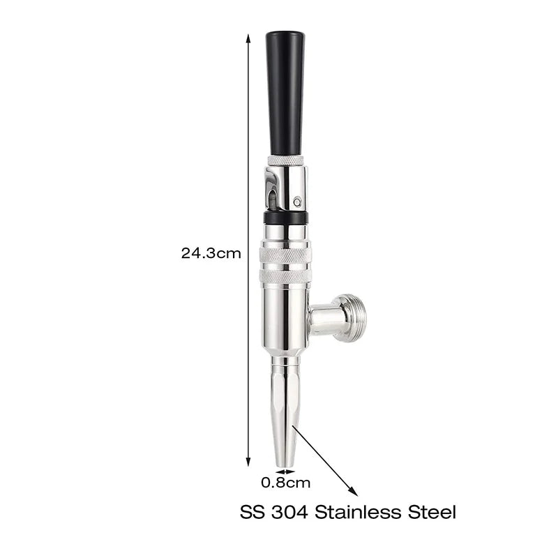 Nitro Cold Brew Coffee Maker with Homebrew Keg and Stout Creamer Faucet - 2L Coffee Dispensing System for Aficionados
