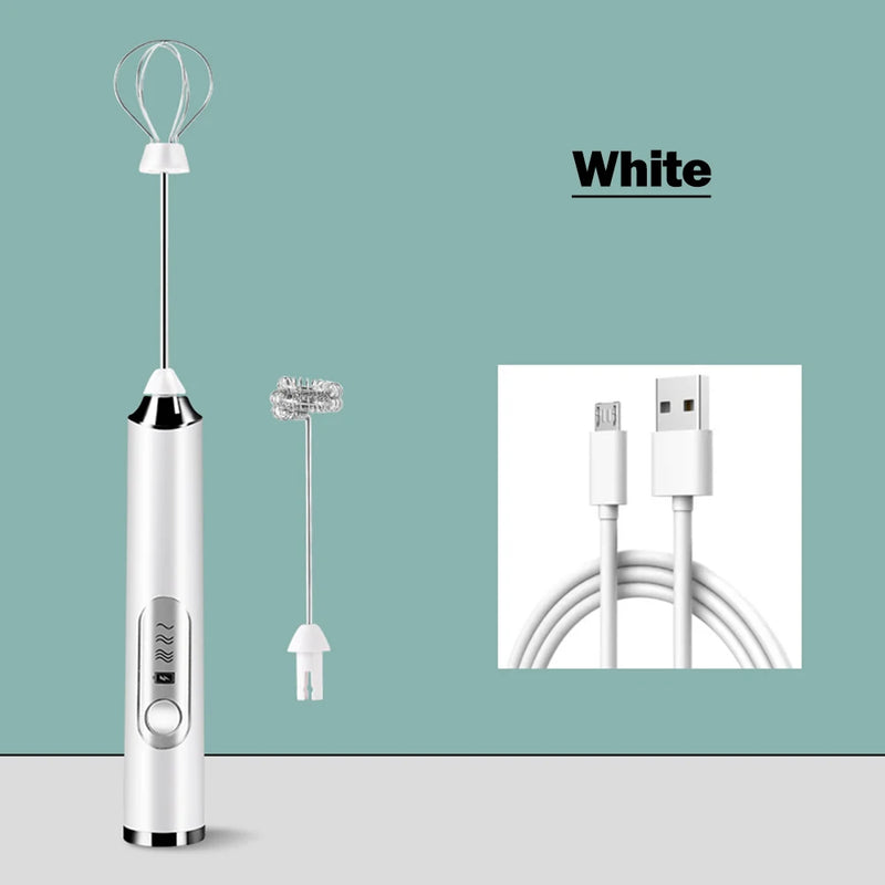 Premium Electric Handheld Milk Frother and Egg Blender for Perfect Coffee, Matcha, and Cappuccino Creations