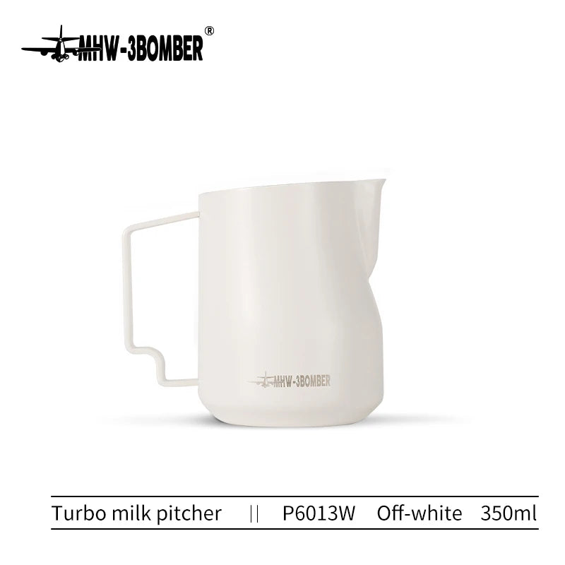 Turbo Milk Frothing Pitcher – Barista Steaming Jug for Home & Kitchen (350ml/450ml)
