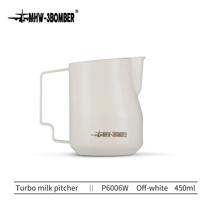 Turbo Milk Frothing Pitcher – Barista Steaming Jug for Home & Kitchen (350ml/450ml)