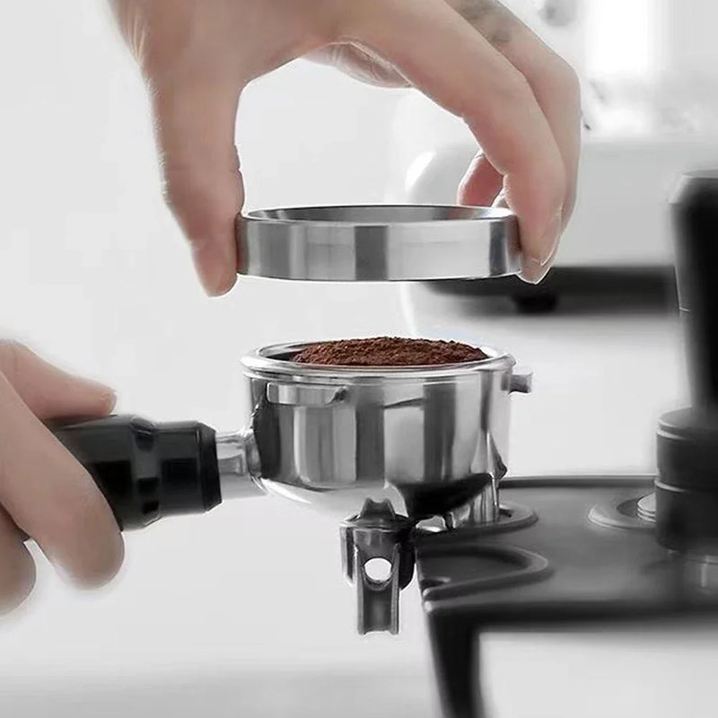 Enhance Your Espresso Experience with the Premium Espresso Coffee Catcher Ring - Perfect for 51mm, 53mm, and 58mm Portafilters