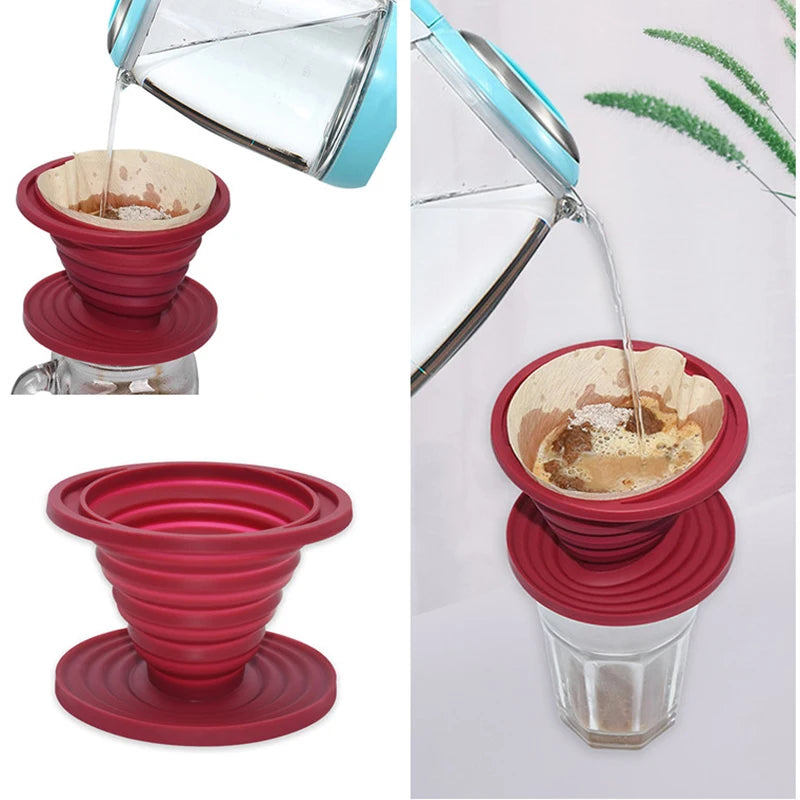 Collapsible Silicone Coffee Dripper: The Ultimate Reusable Brewing Tool for Effortless Coffee Enjoyment Anywhere