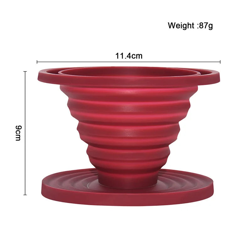 Collapsible Silicone Coffee Dripper: The Ultimate Reusable Brewing Tool for Effortless Coffee Enjoyment Anywhere