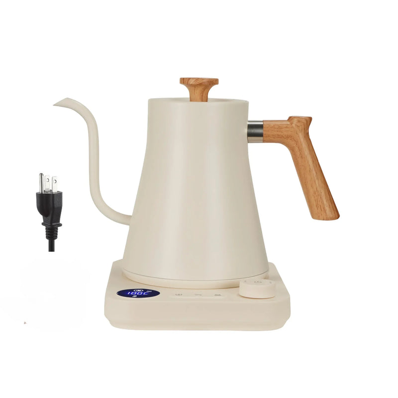 Electric Gooseneck Kettle 900ML - Precision Temperature Control Coffee Pot with Rapid Heating Capability (110V/220V)