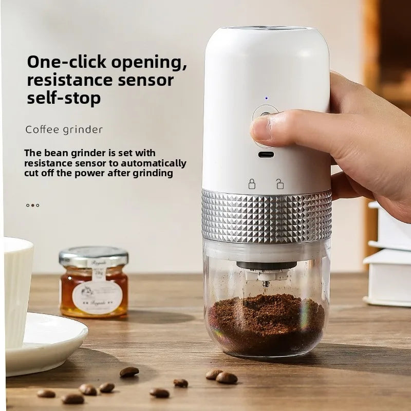 Portable Electric Coffee Grinder - Compact and Versatile Bean Grinder for Home and Travel Applications